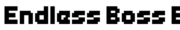 Endless Boss Battle font preview